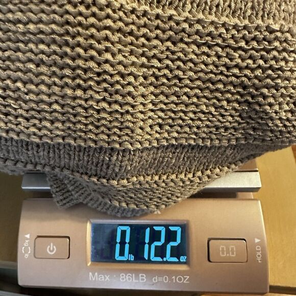 Chico’s Open Knit Poncho Asymmetric Open Side S/M Oatmeal Beige Boho Chic Beachy - Picture 8 of 8